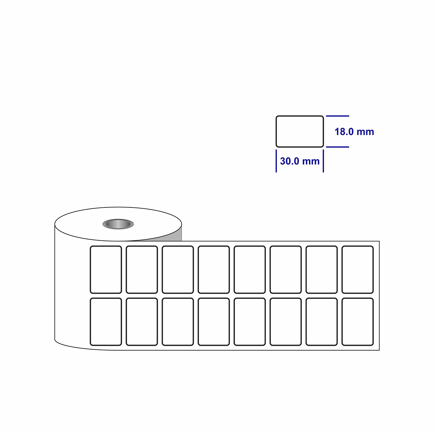Label sticker roll
