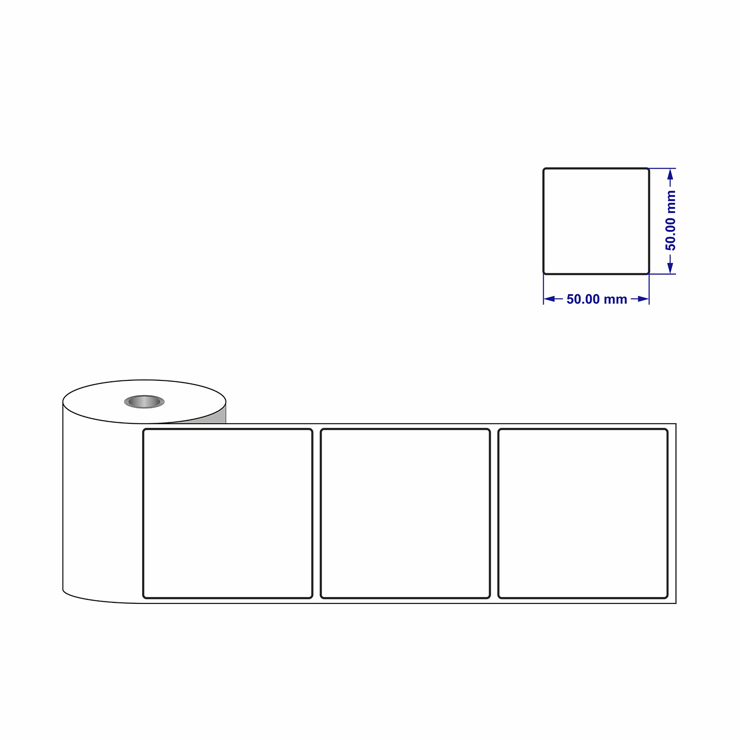 Clear barcode labels
